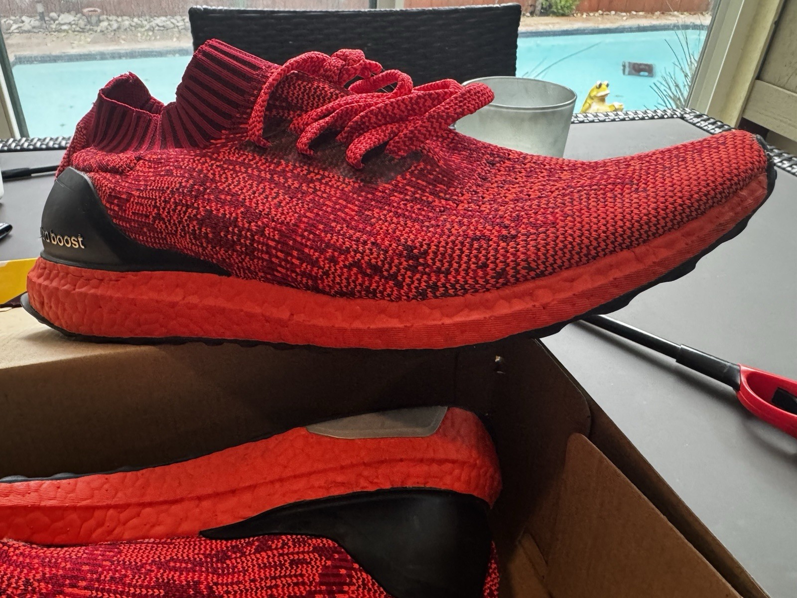 adidas UltraBoost Uncaged LTD BB4678 Triple Red Boost Primeknit Men