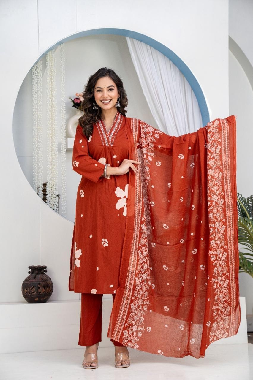 Plus Size Stitched Kurta Palazzo Dupatta Set, Women’s Pakistani Salwar Kameez