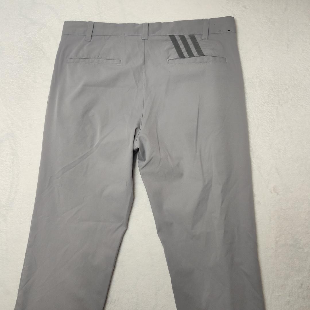 Adidas Golf Pants Mens 32×32 Gray Performance Stretch Chino 3-Stripes B82001