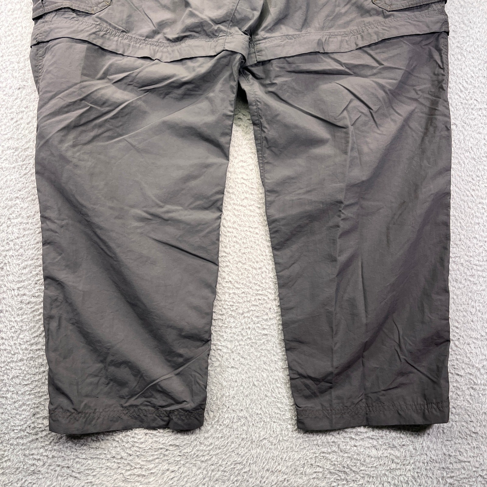 Rei Co-Op Pants Mens Large x30 Green Trailmade Cargo Roll Up Belted Nylon Hiking