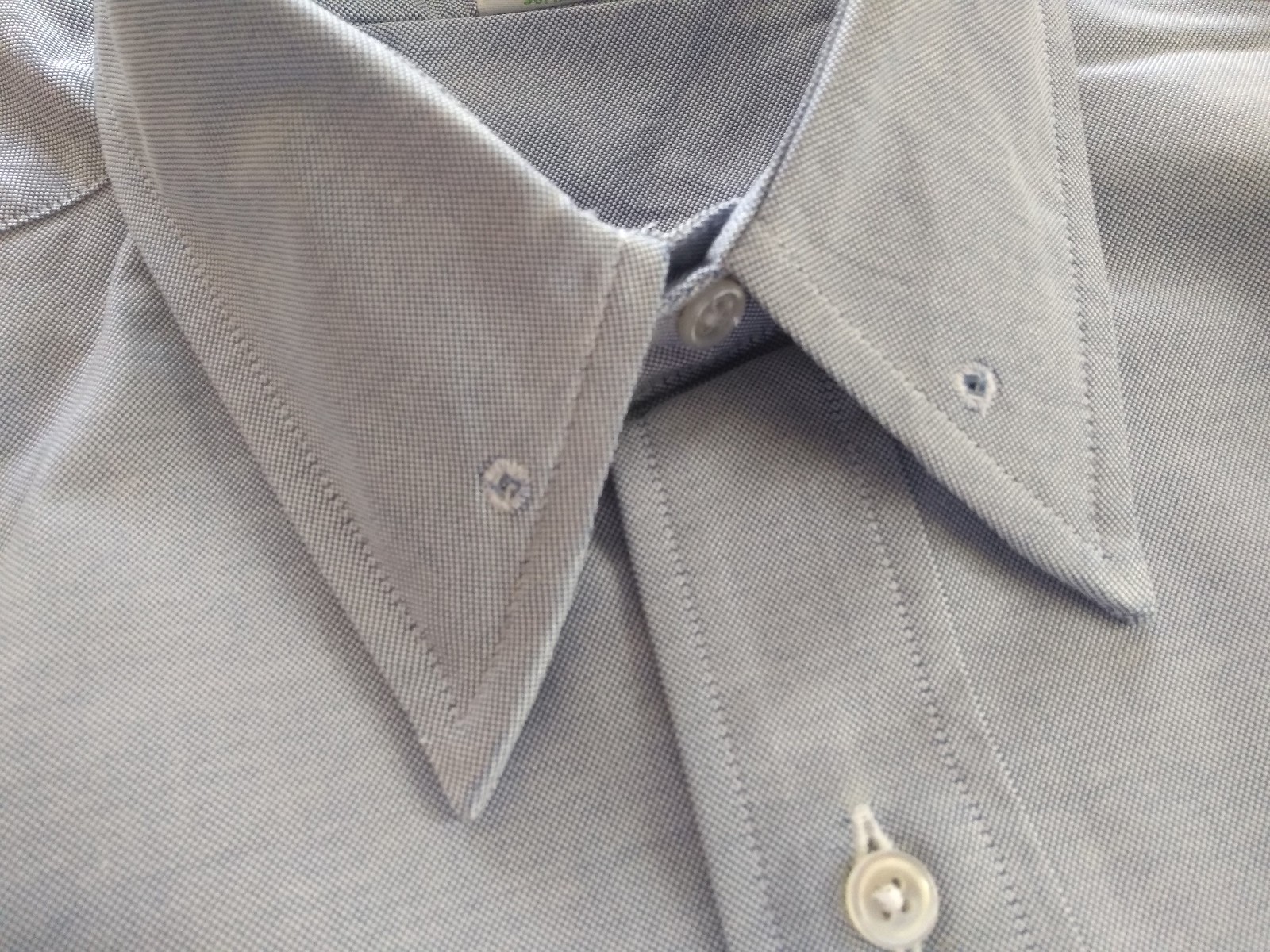 NWOT Brooks Brothers Blue Supima Cotton Pin Collar 14.5-33 Milano MSRP $140