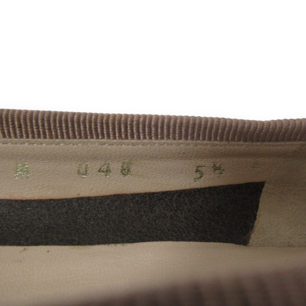 Salvatore Ferragamo logo pumps 5.5 Approx.9.1″” brown pink beige Women USED