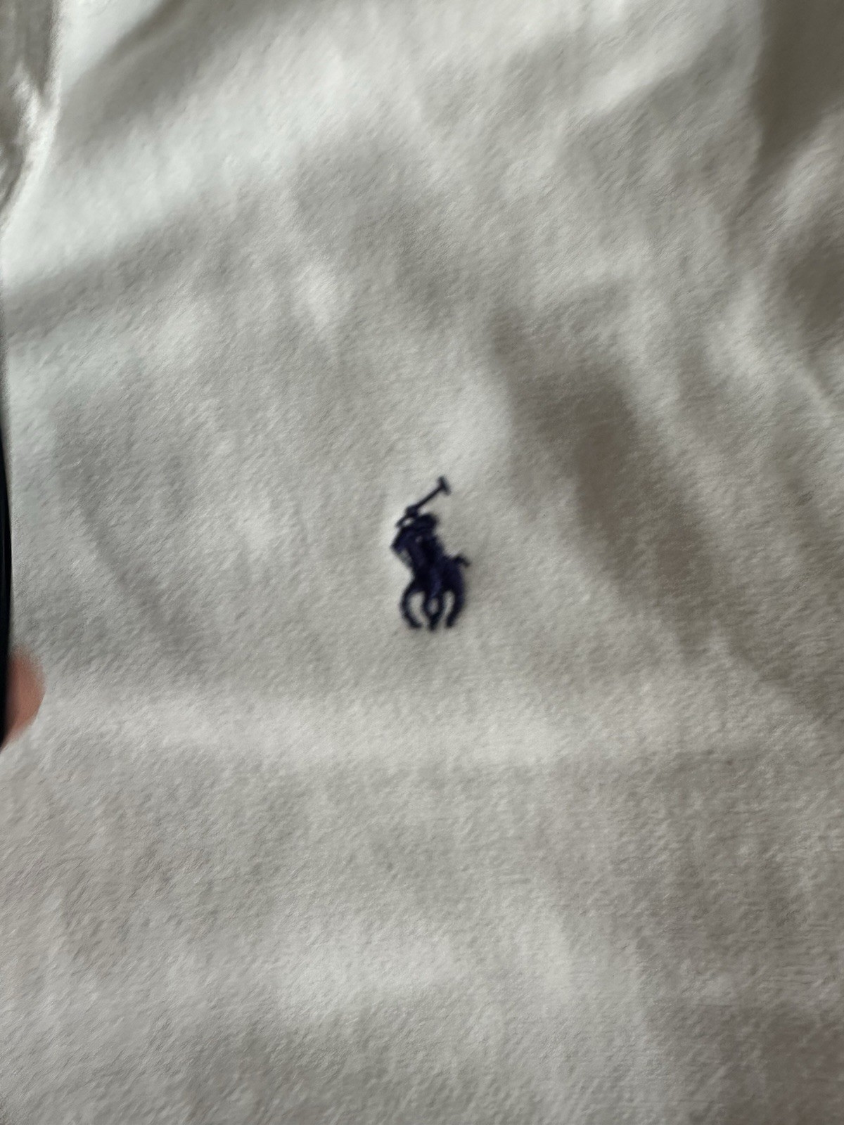 Polo Ralph Lauren Men’s White Full Zip Fleece Hoodie w/ Logo Pockets Size M
