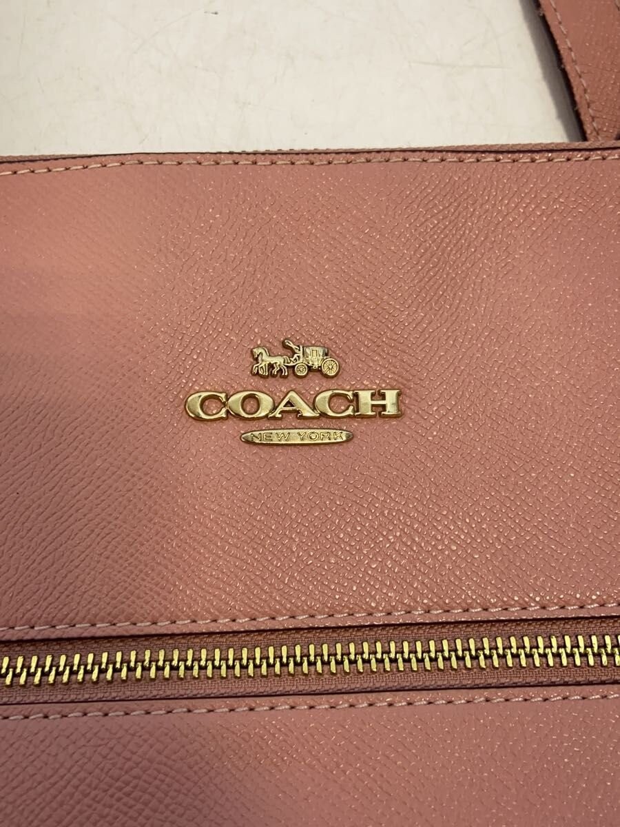 COACH Leather Tote Bag, Pink, F79608