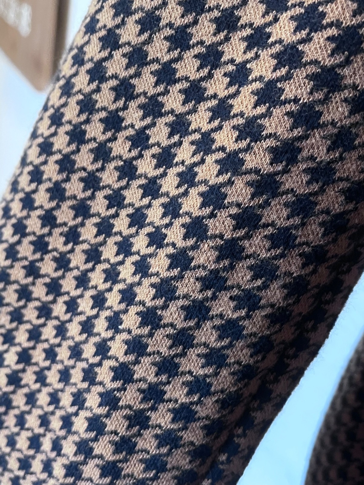 Old Navy Houndstooth Blazer – Brown & Black