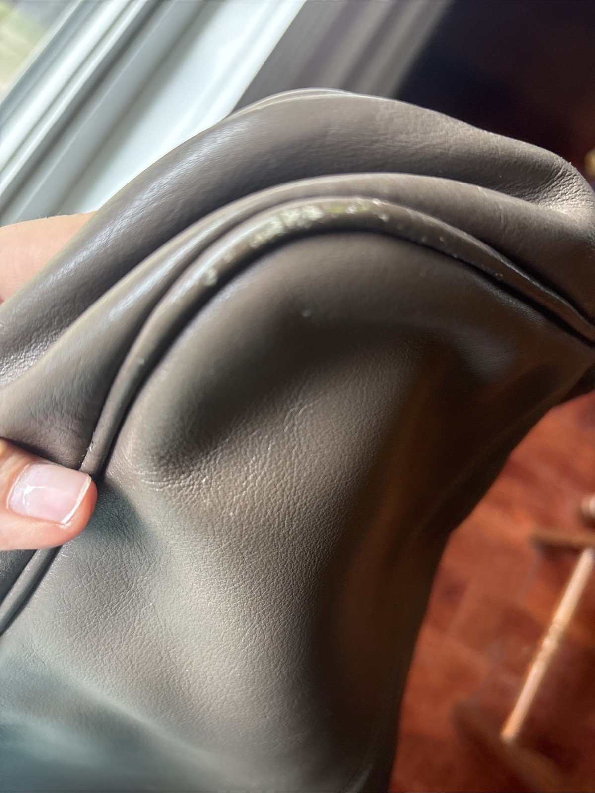 Vintage Juliette Genuine Leather Handbag made in USA minimalist Approx 11×7