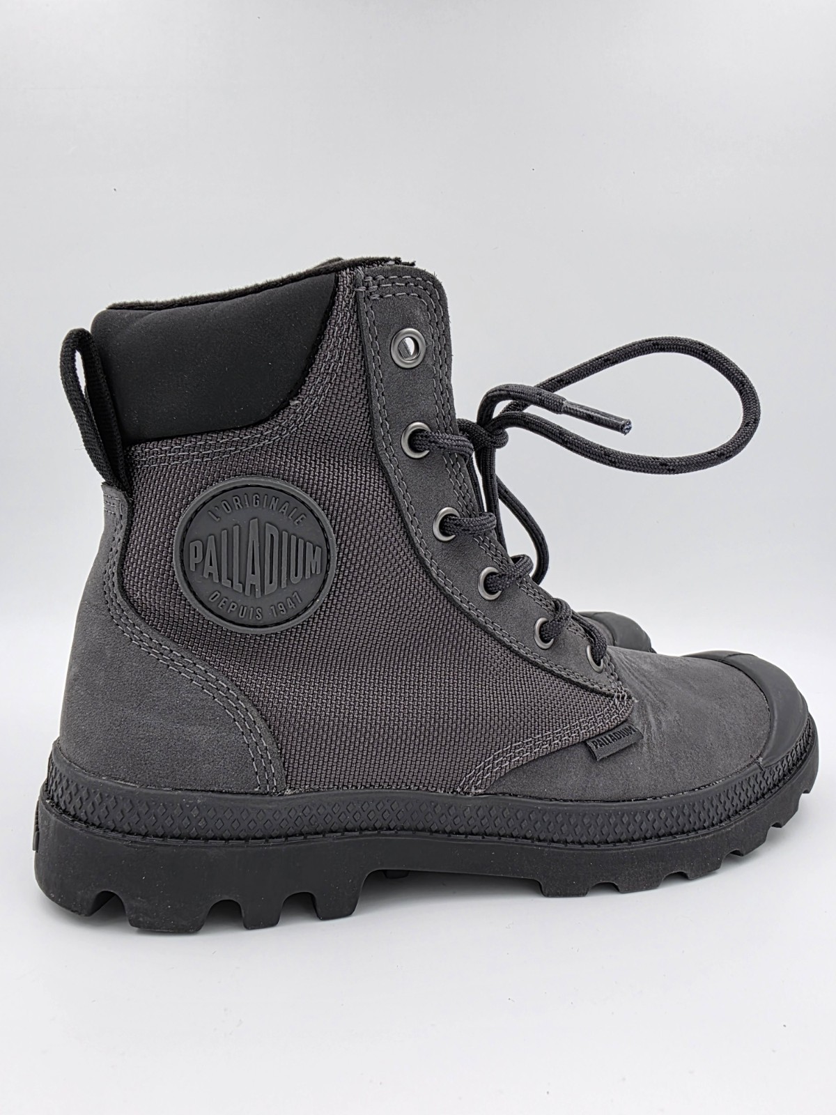 Palladium Pampa Sport Cuff Waterproof Boots, Forged Iron (Grey), M 6 / W 7.5