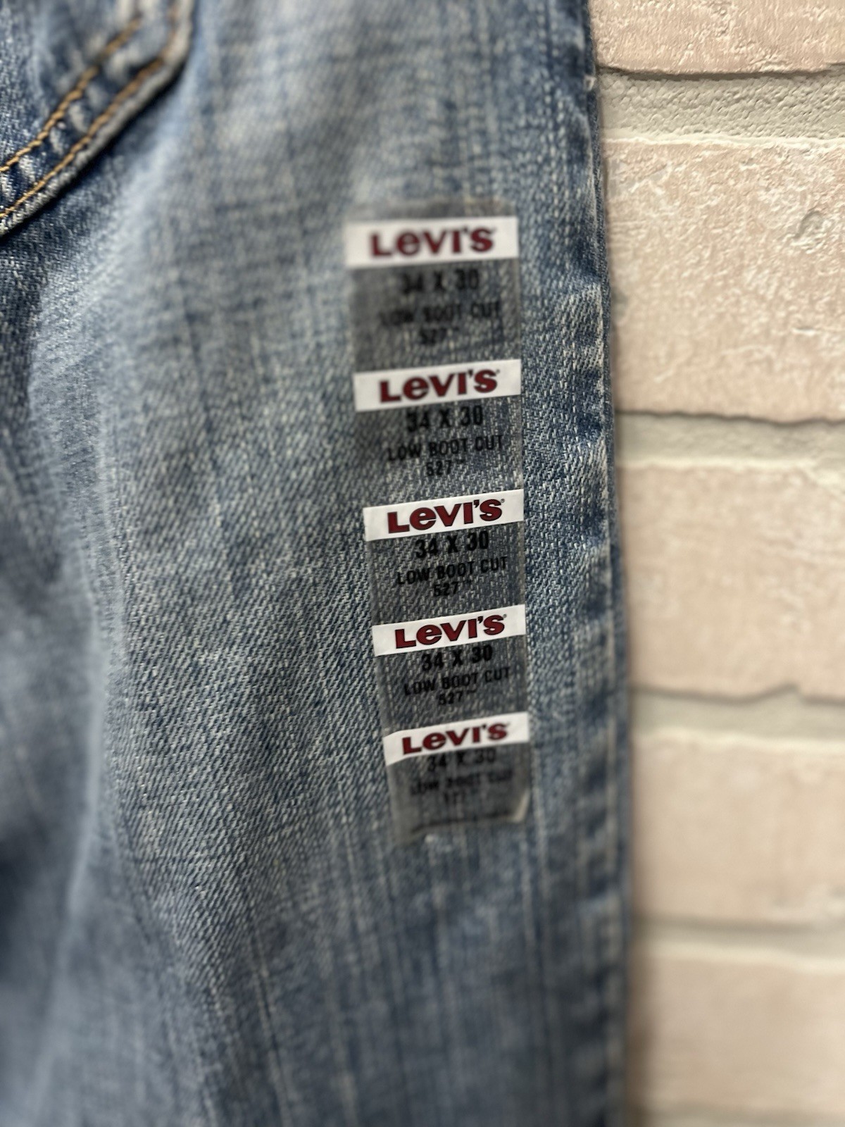 Levi Strauss jeans for men 527 Sz 34/30 low rise boot cut straight fit NWT