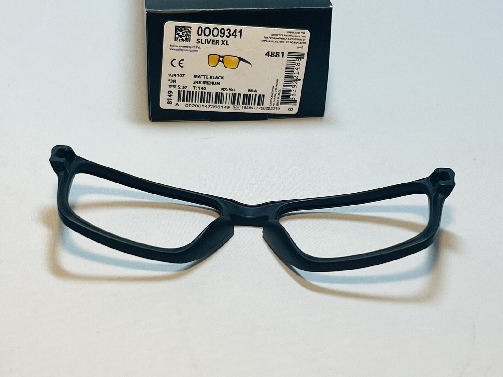 NEW OAKLEY SLIVER XL SUNGLASSES REPLACEMENT FRAME FRONT FACE PLATE MATTE BLACK