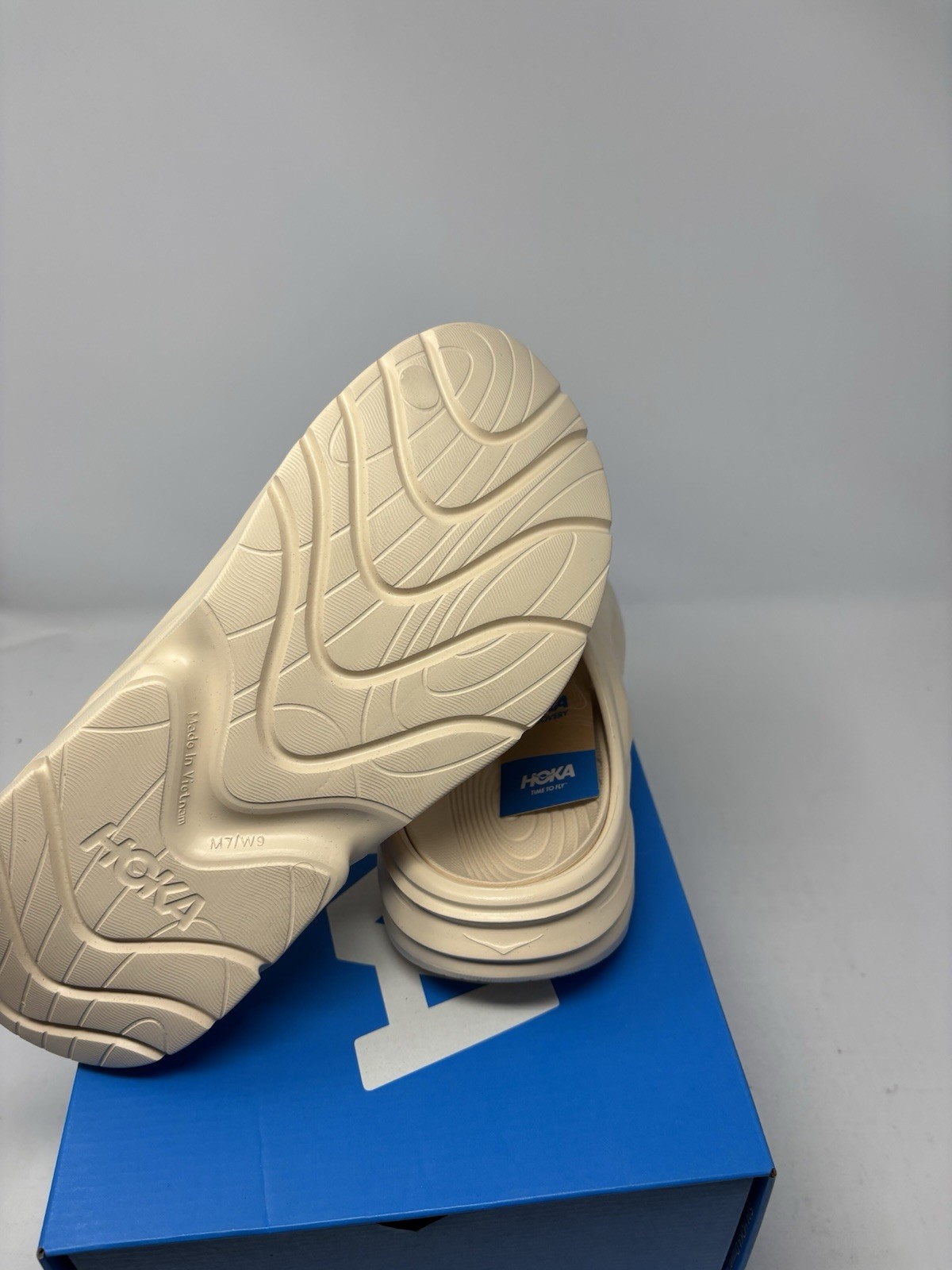 Hoka Unisex Ora Recovery Mule Vanilla 1147951-VLV Men’s Size 7 Women’s Size 9