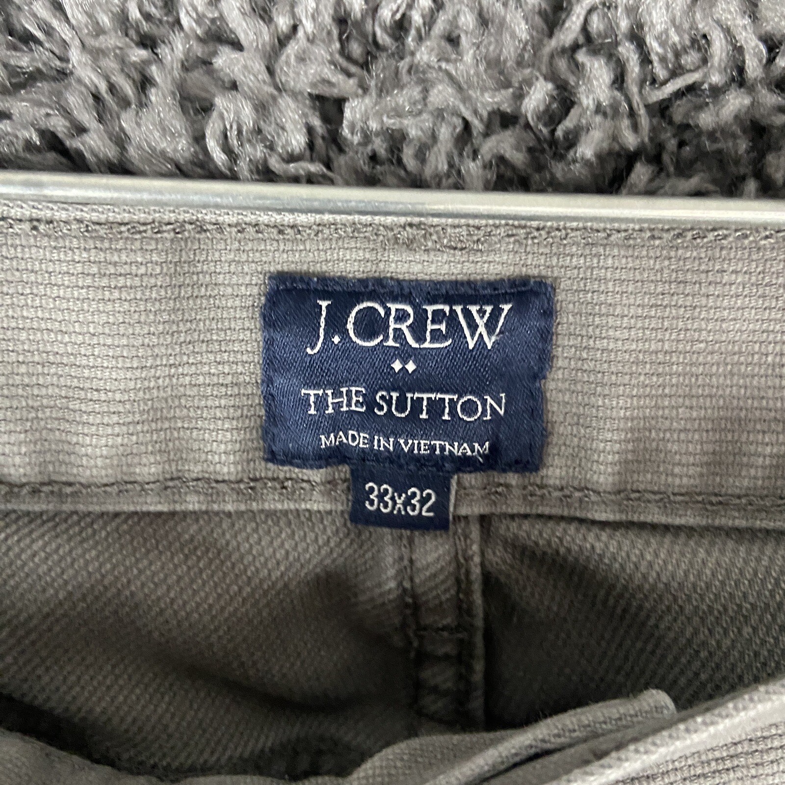 J Crew The Sutton Gray Pants Men’s 33×31
