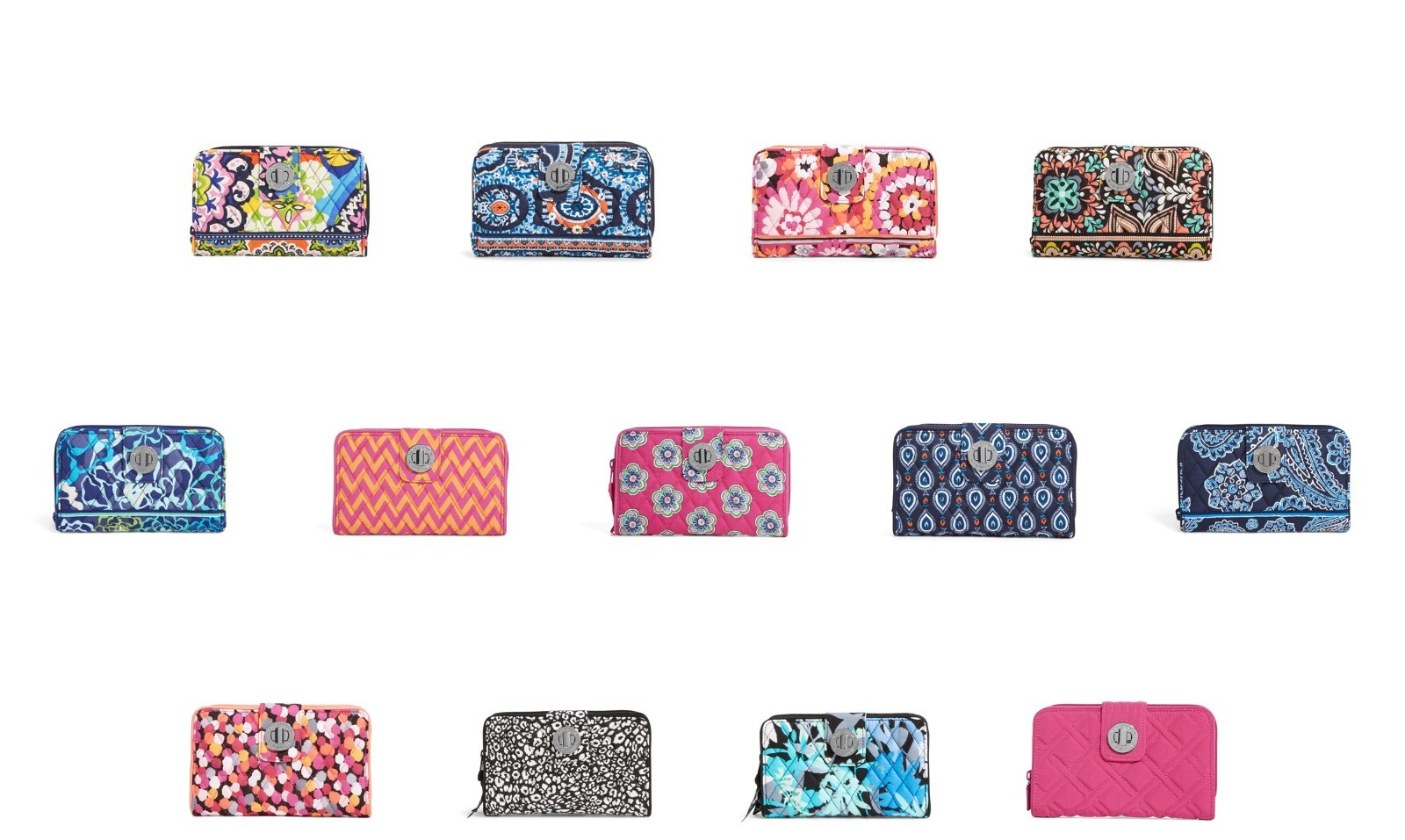 NWT Authentic Vera Bradley Turn Lock Wallets
