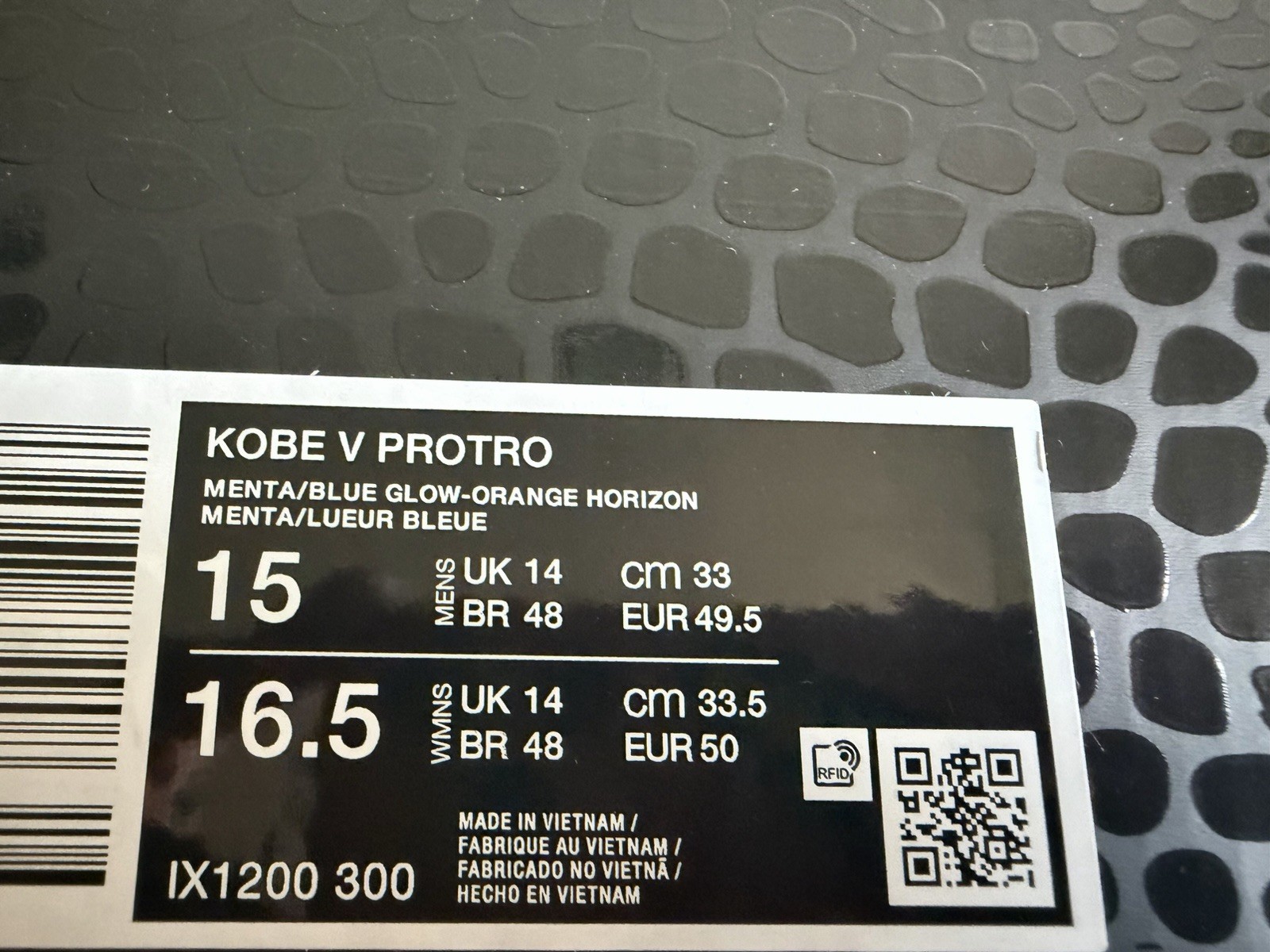 NIKE KOBE 5 PROTRO NY VS NY JALEN BRUNSON FINALS KNICKS IX1200-300 SIZE 15 NEW