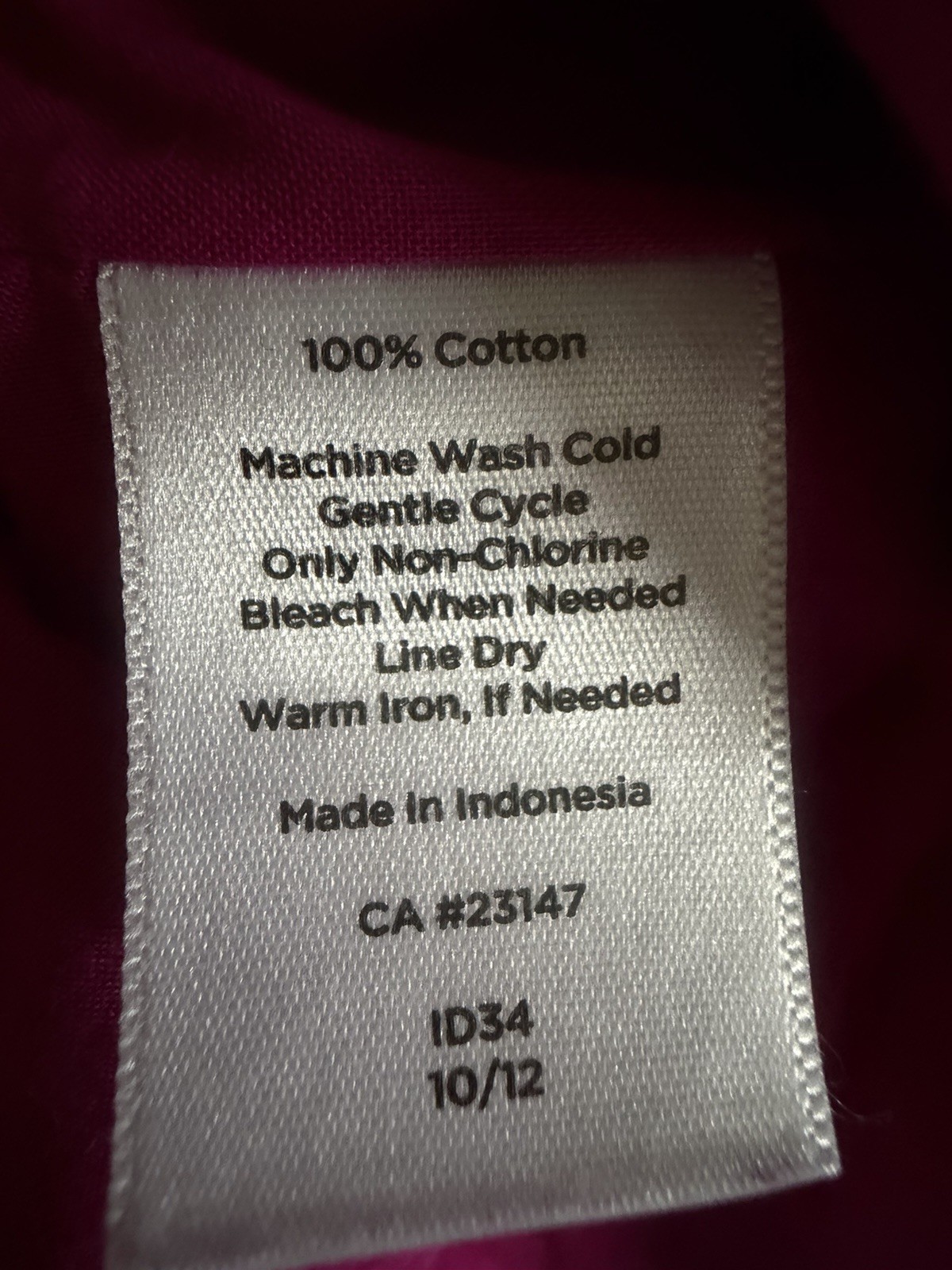 Talbots Pink Sleeveless Textured Circle Pattern Cotton Blouse Size 14