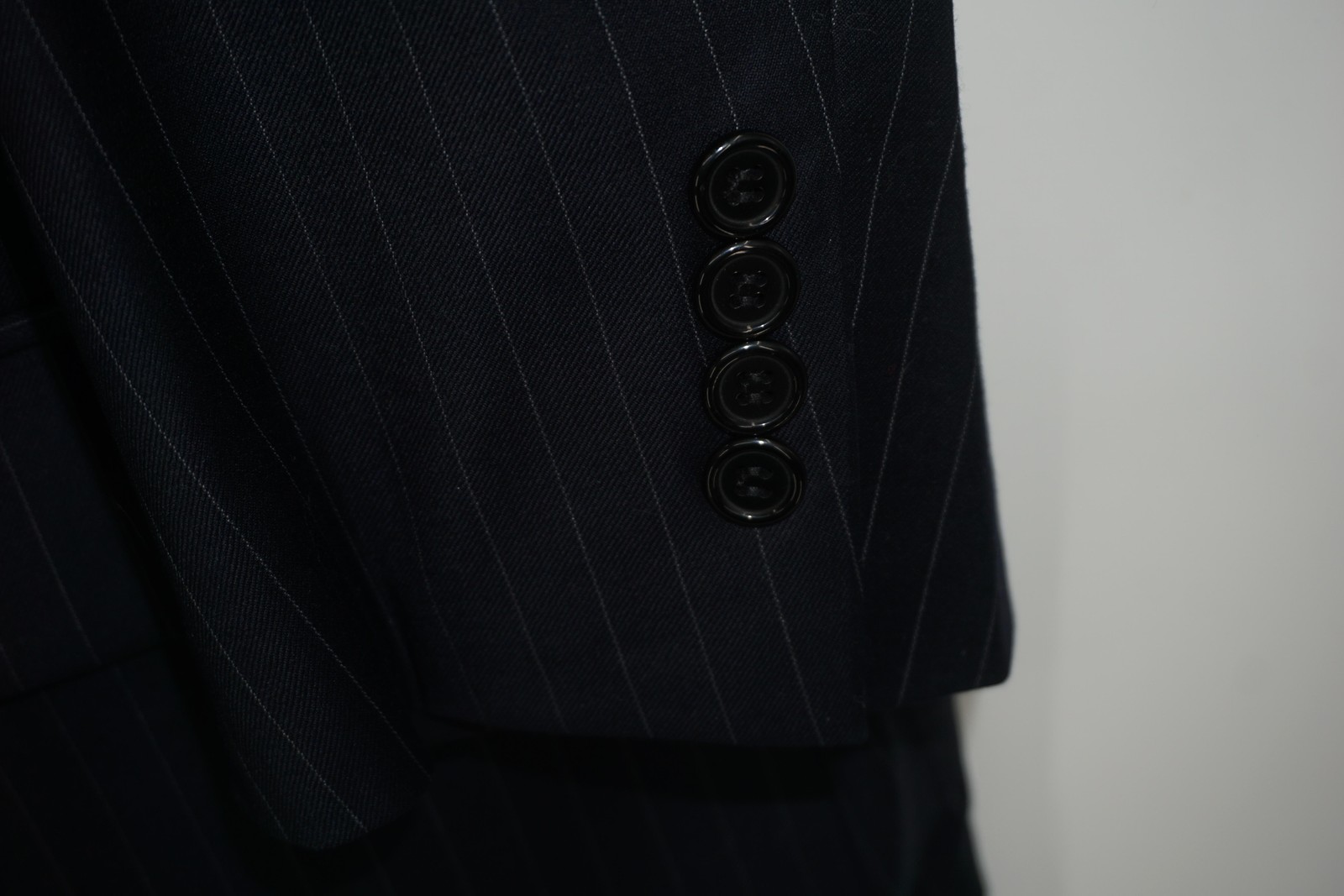 Brooks Brothers Custom Tailored 2-Piece Suit Blue Pinstripe Wool 50R 45×28 USA