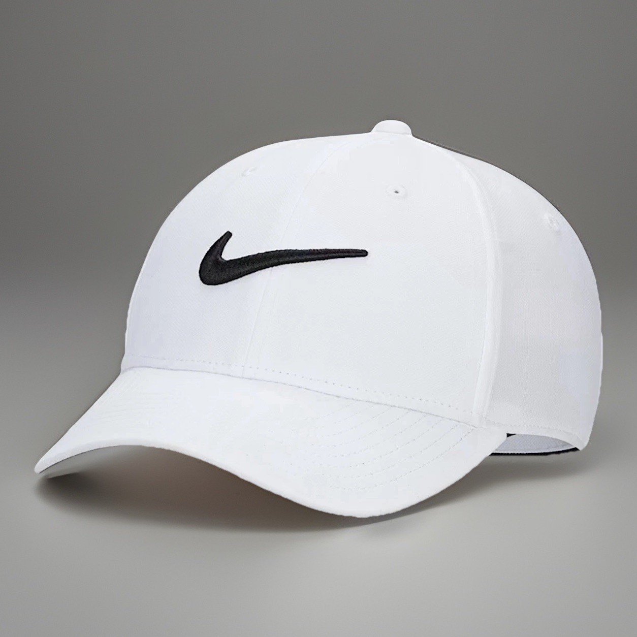NIKE Dri-FIT Club Structured Swoosh Cap Hat White/Black L/XL FB5625-100 NEW