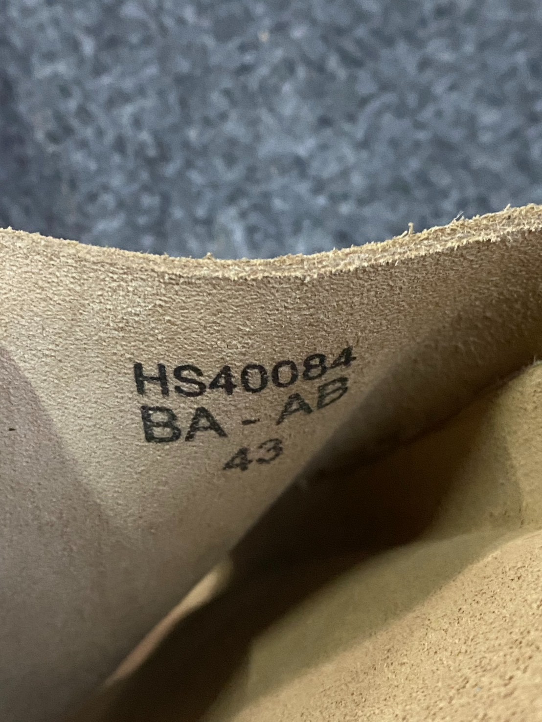Hawkins Suede Slide Sandals Beige Made In Spain Size EU 43 Comfort Footbed