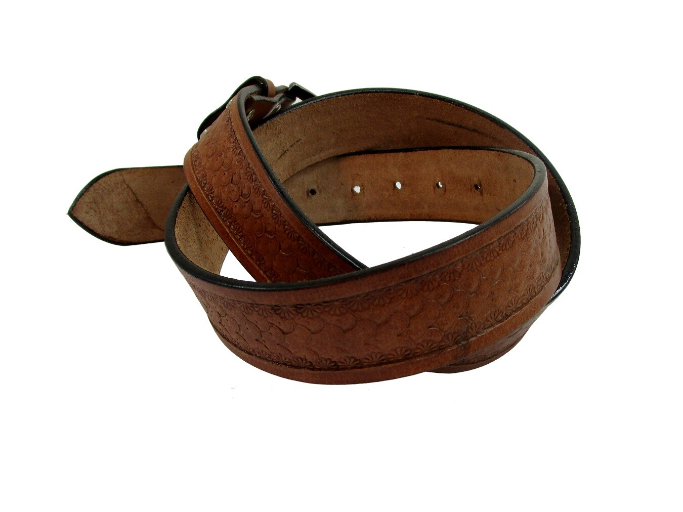 WESTERN BELTS FOR MEN TOOLED LEATHER WORK BELT CASUAL FOMRAL WEAR 32 TO 50