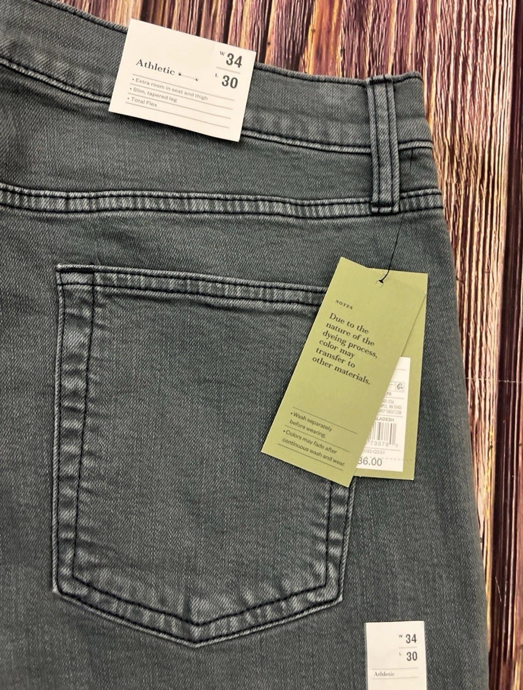 NWT Goodfellow Athletic Fit Total Flex Jeans Mens 34×30 (Actual 34×30)