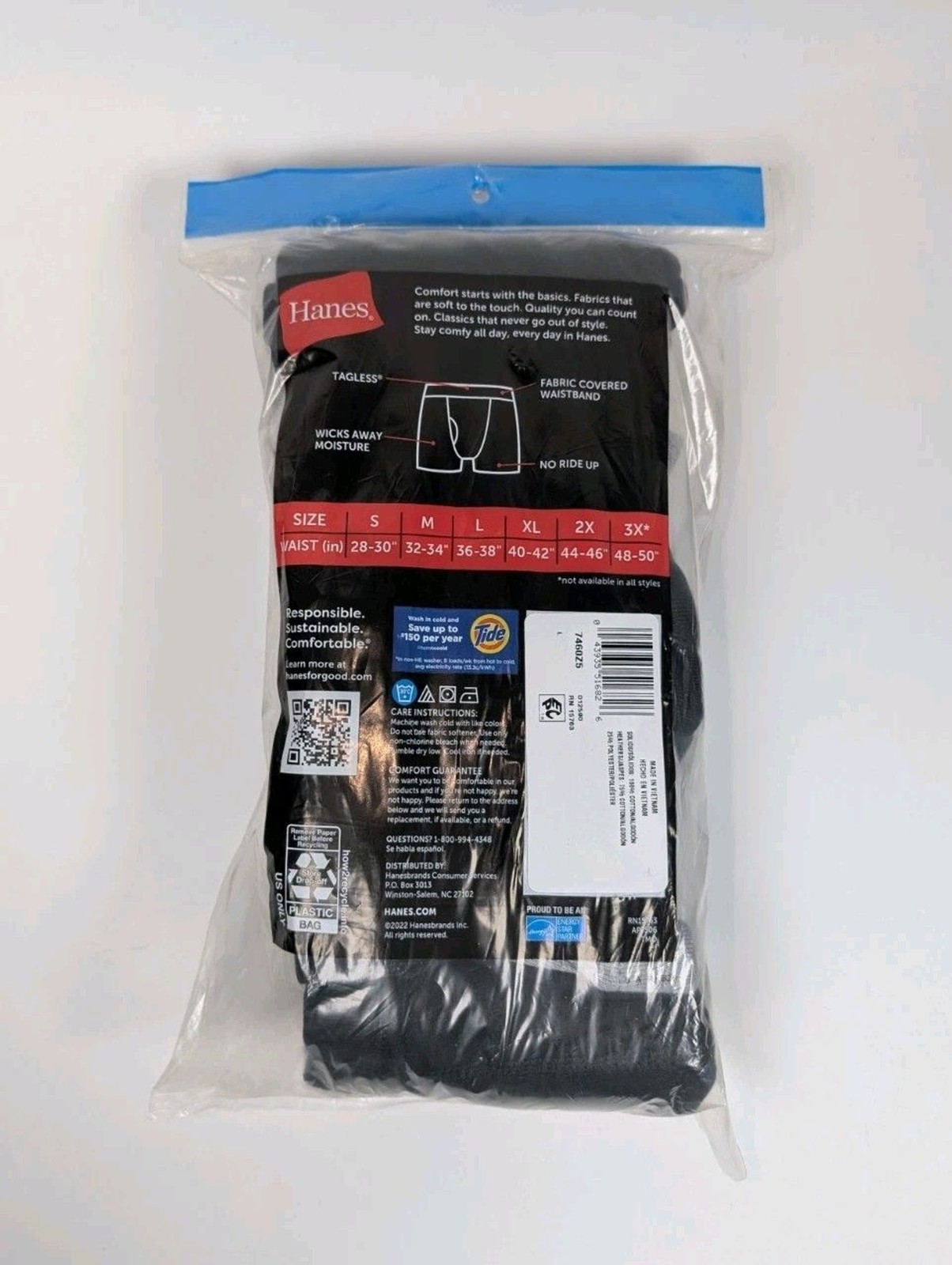 Hanes Mens Boxer Briefs 5 Pack Large 36-38 Tagless Cool Comfort Moisture Wicking