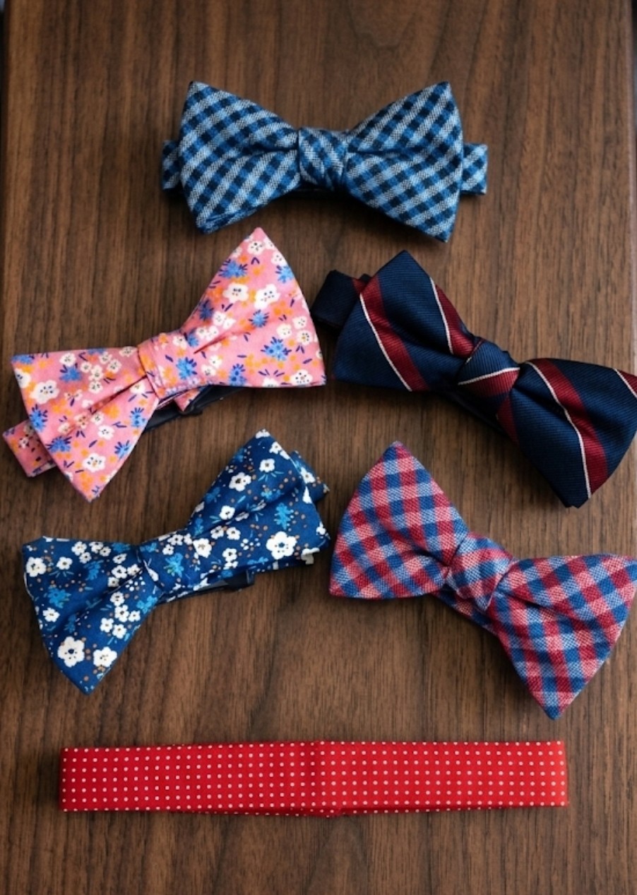 Set of 12 (2 of each shown) pre tied with clasps, Tommy Hilfiger bow ties