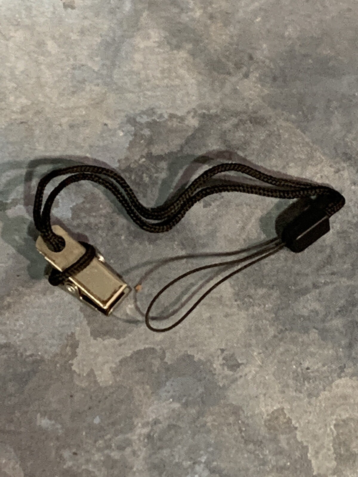 Metal Badge Clips with Black Roping for ID Cards and Badge Holders 10pcs