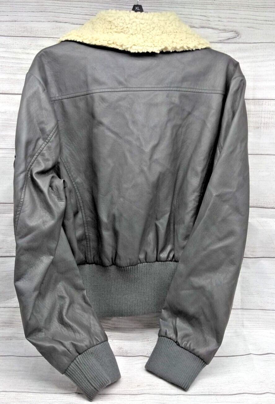 YOKI 100% Vegan Fur Faux Leather Zip-Up Jacket – Women’s Size 1XL NEW!