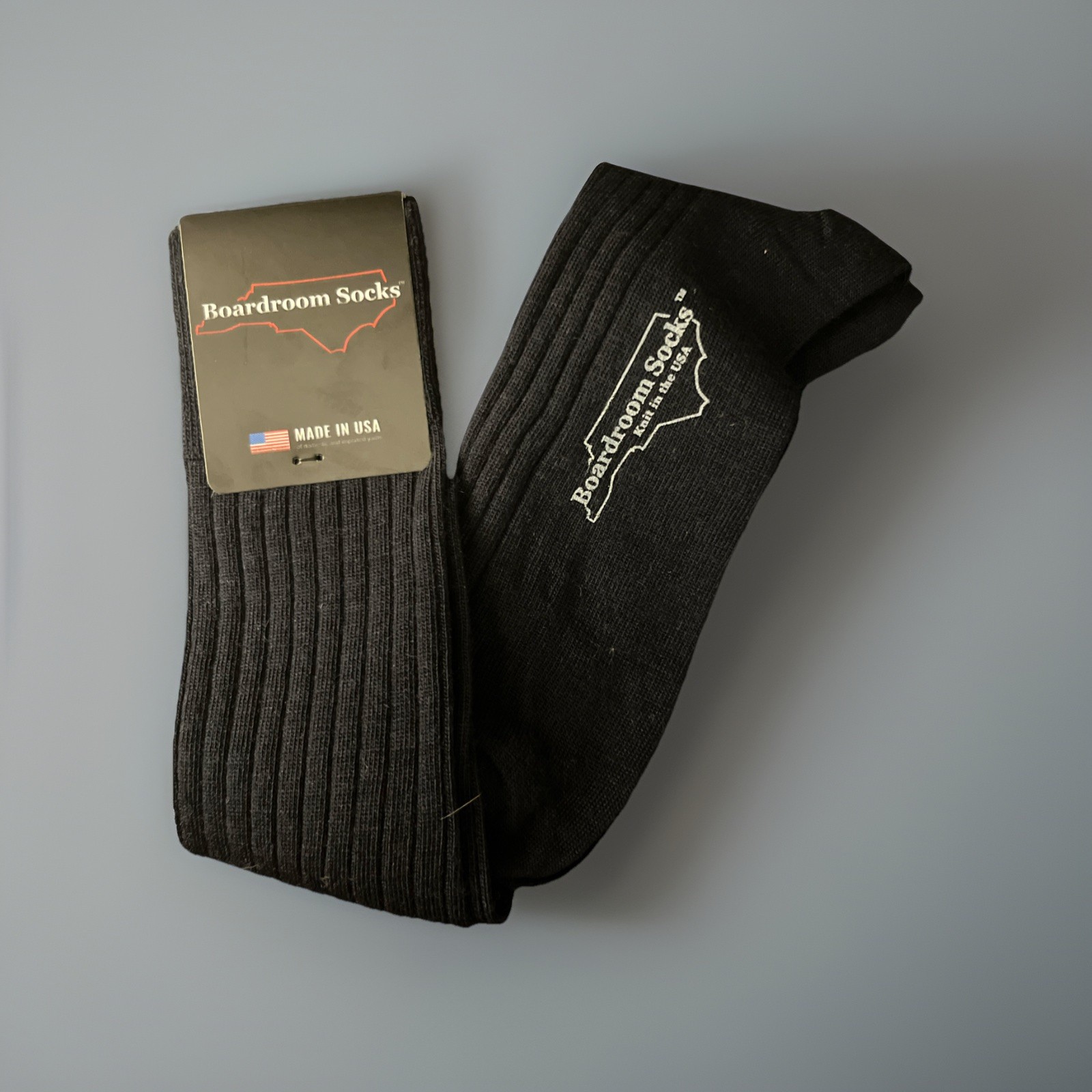 Boardroom Socks 1002, Men’s Over the Calf , Merino Wool Blend, Made In USA