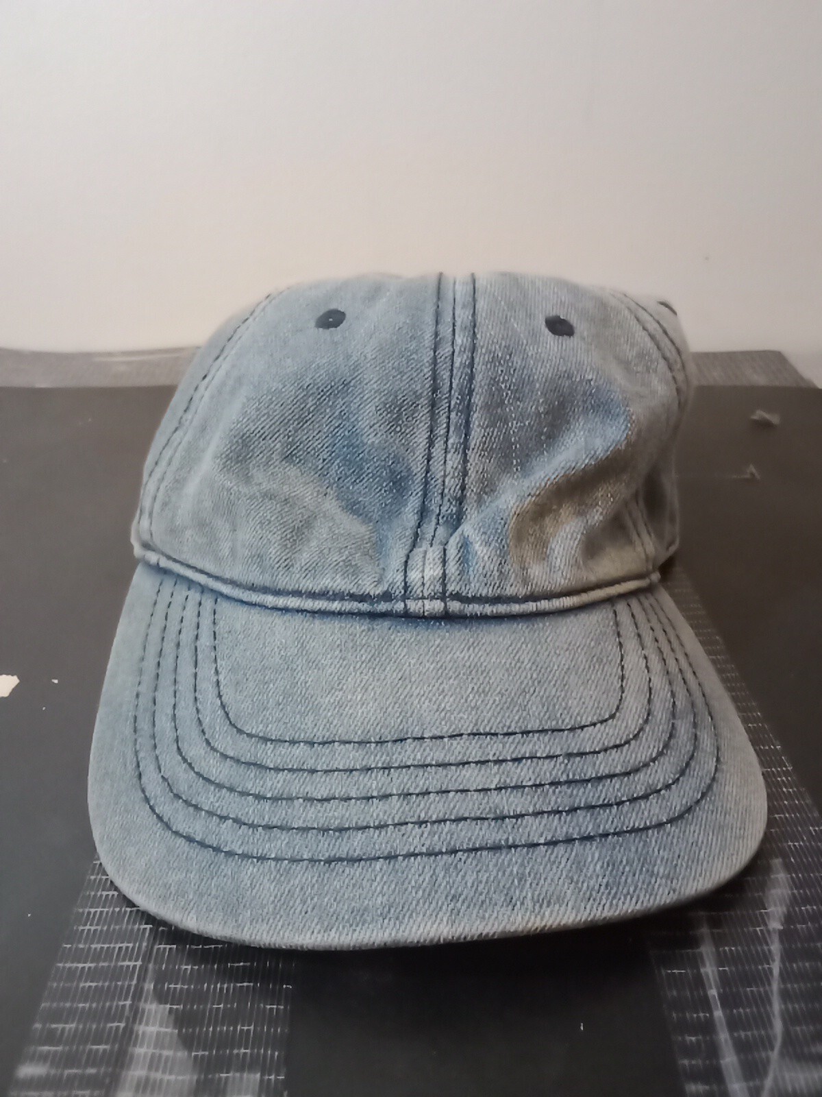 *NWOT Dyed Washed Cotton Plain Polo Style Baseball Ball Cap Hat Dad 2 Two Tone