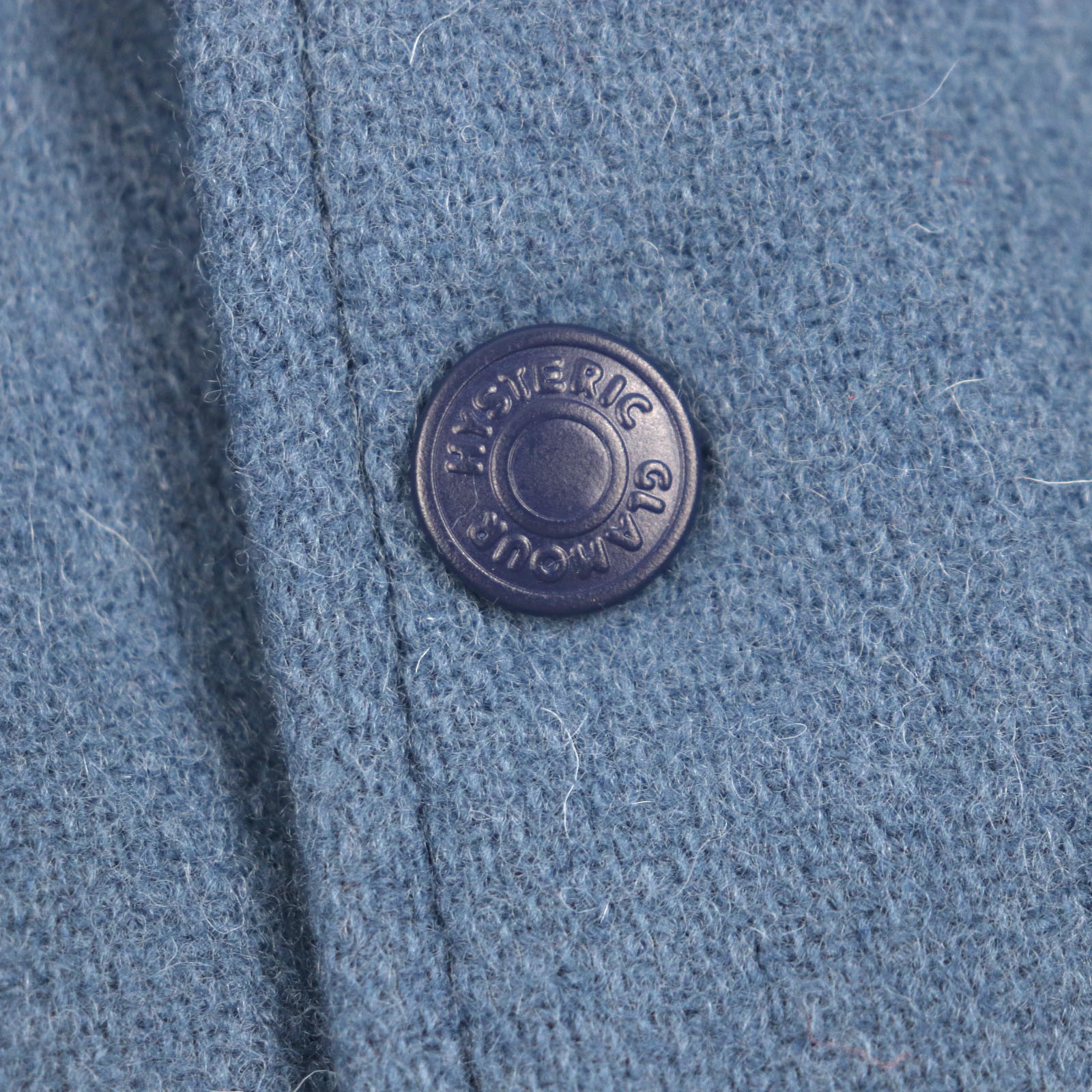 Excellent HYSTERIC GLAMOUR Stajan Blue gray wool mens M 02243AB10