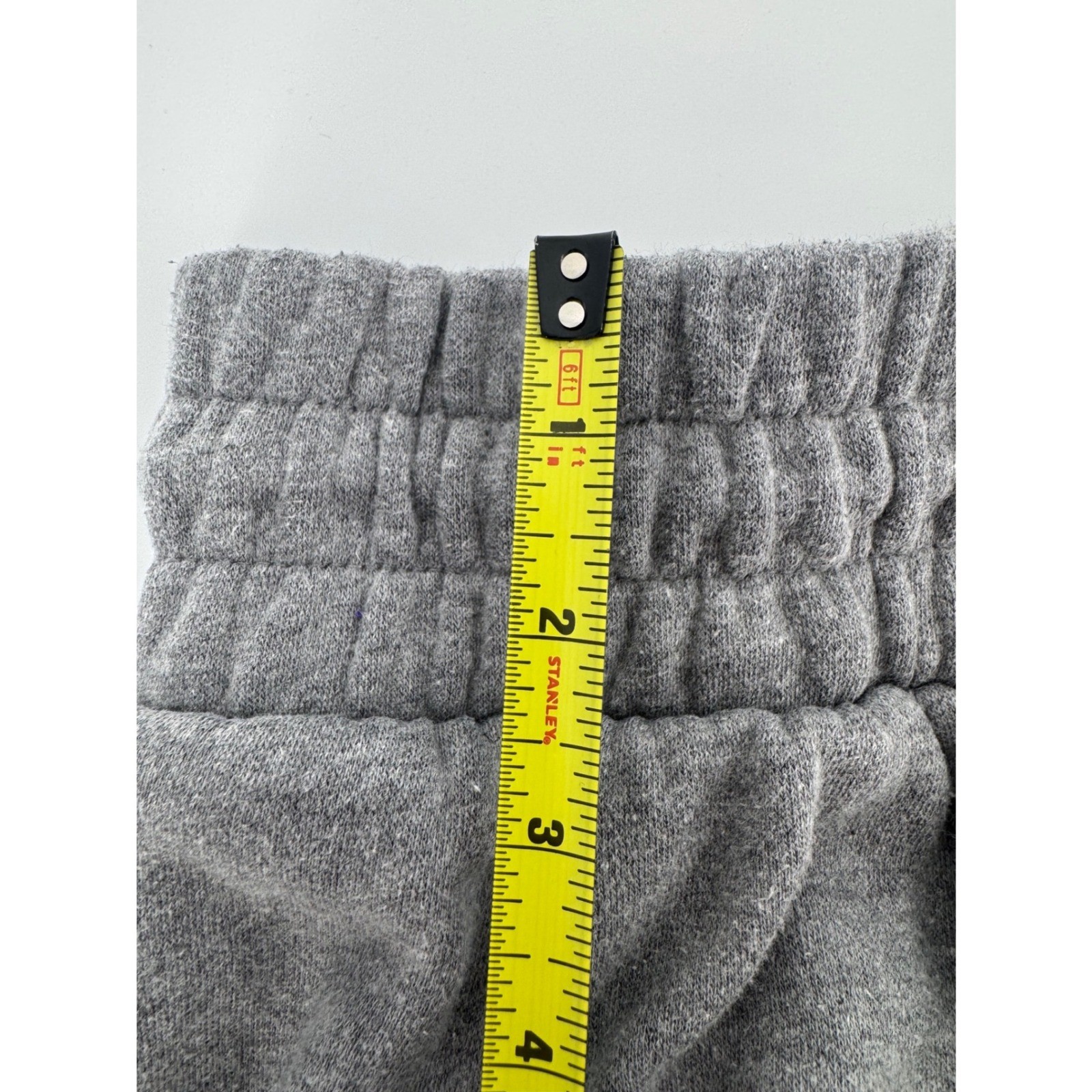 Wild Fable Wide Waistband Heather Gray High Rise Jogger Pants Sz M Fleece Lounge