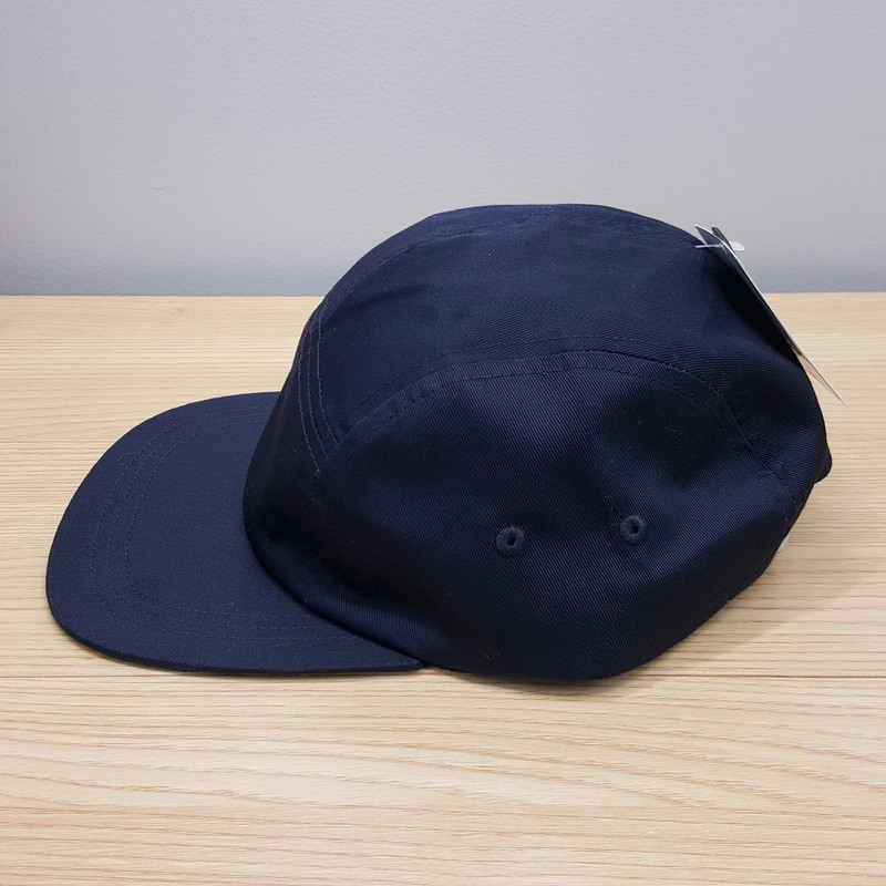 SUN + STONE Mens Hat Solid Navy Blue 5 Panel One Size