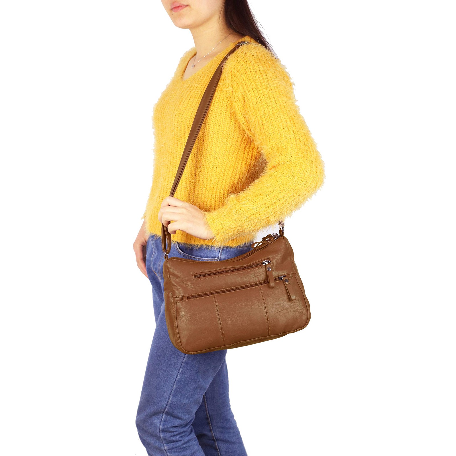 Purses for Women Soft PU Leather Shoulder Bag Ladies Crossbody Purse and handbag
