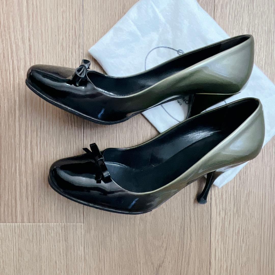 PRADA gradient pumps ribbon 6cm heel with scratches