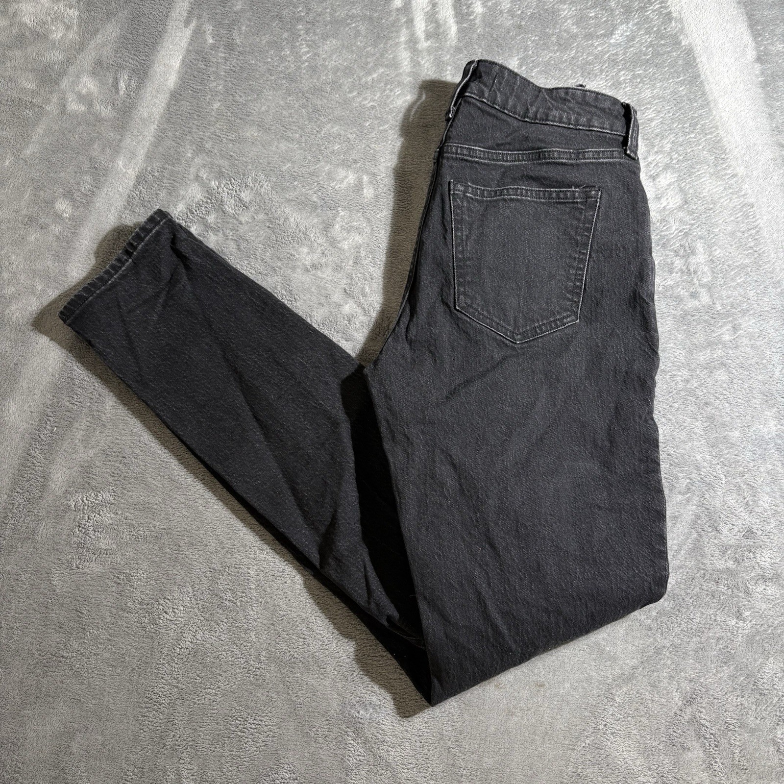 Abercrombie & Fitch Curve Love 90s High Rise Black Wash Jeans 24 Long