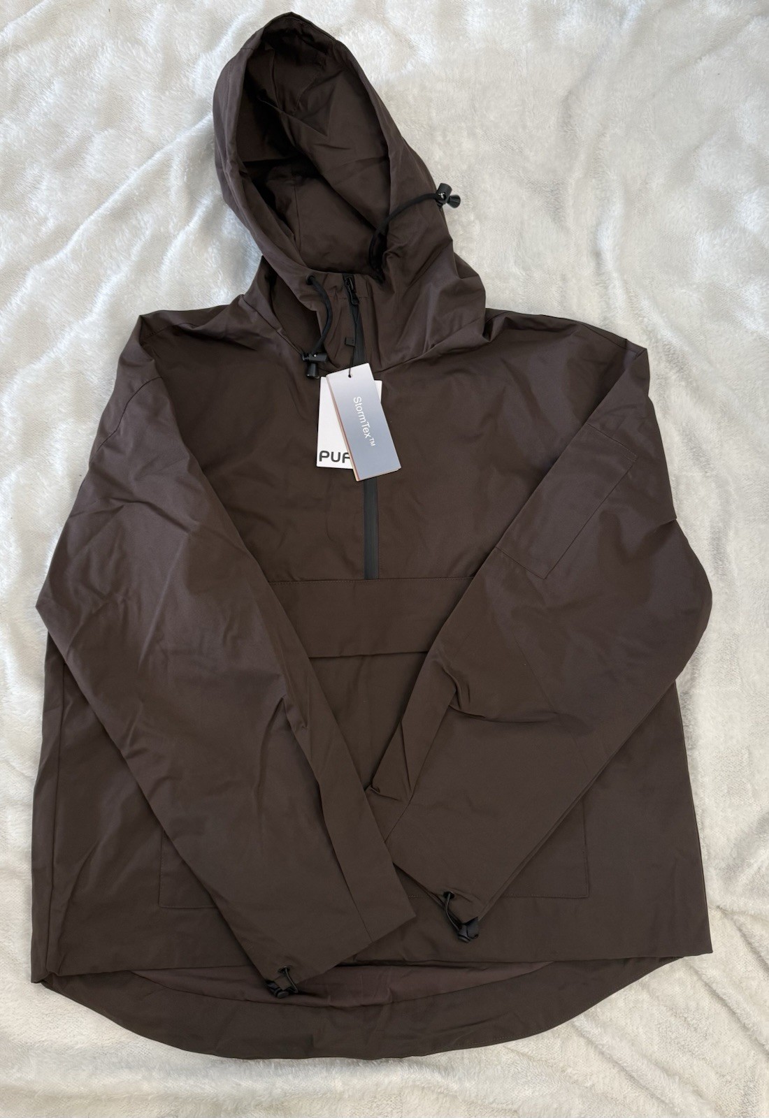 Puffit STM-TEX Waterproof Raincoat with Hoodie jacket & Kangaroo Pocket