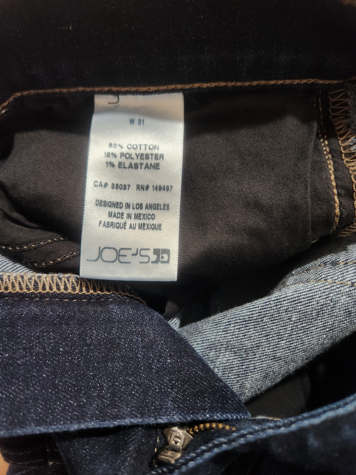 JOE’S Men’s Slim Straight Dark Wash Blue Stretch Denim Jeans 31×32