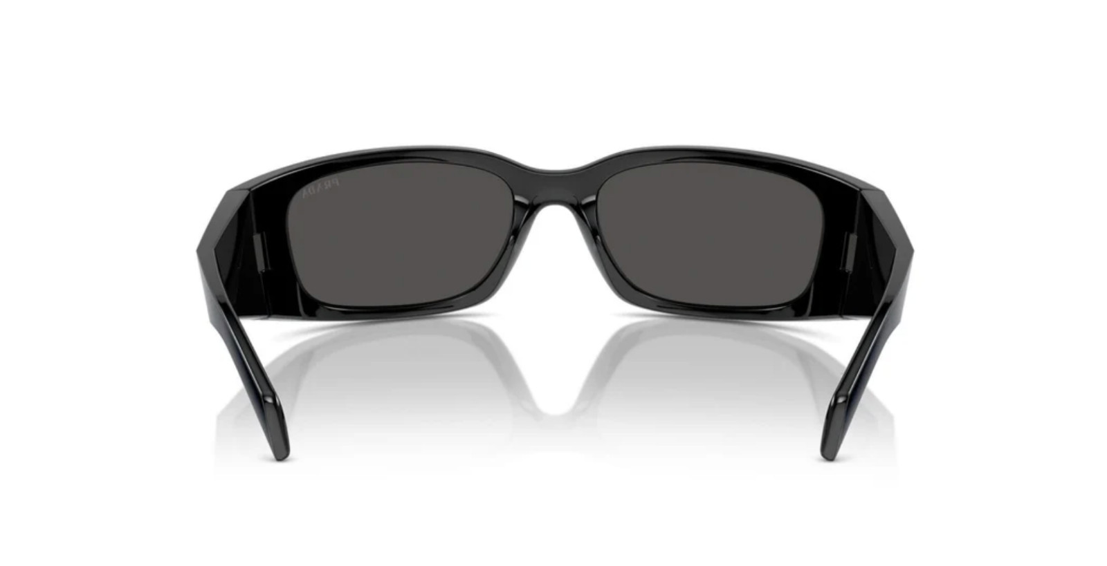 Prada Symbole PR A14S 1AB5S0 Geometric Sunglasses in Black /Gray Lens 100% UV