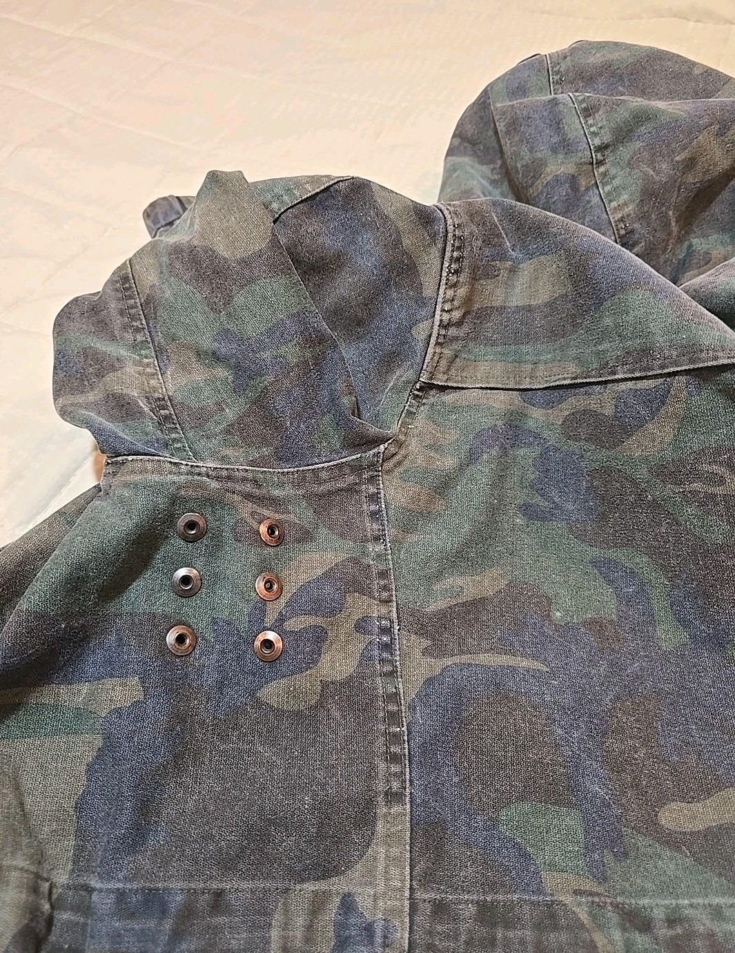 Vintage Mil-Tec Sturm Heavy Multi Camo Hoodie Jacket Size XL Military Germany?