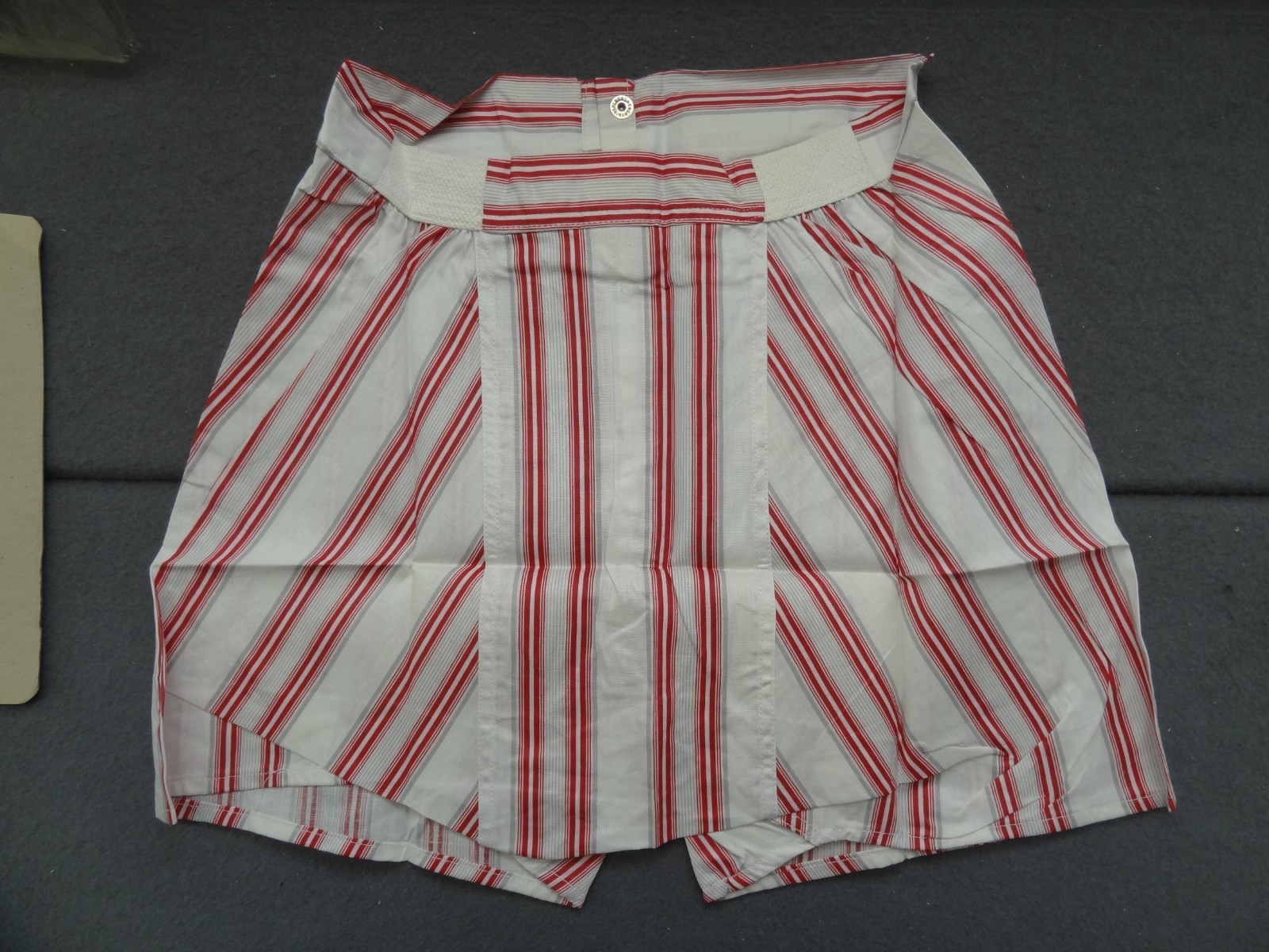 NEW Gripper Snap 28 Yoke Front Striped Boxer Short VTG 50s 60s Athletic Vat Dyed