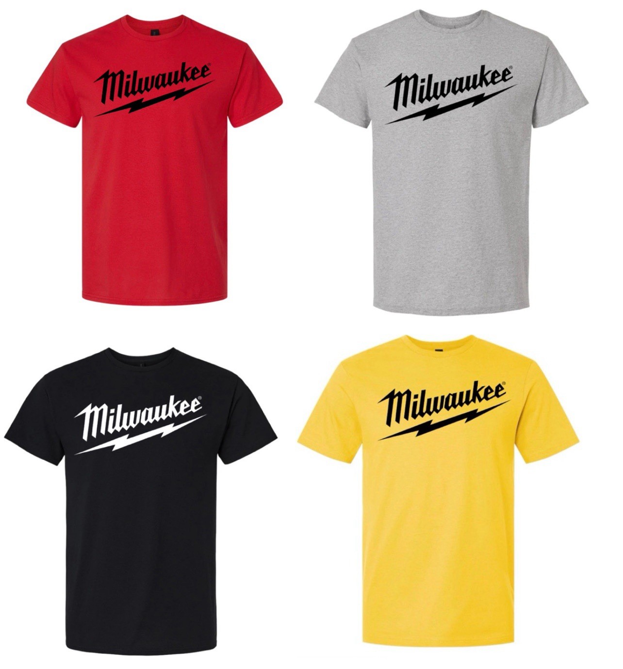 Milwaukee men’s clothing, Milwaukee equipment t-shirt, sizes S-3XL, Workwear