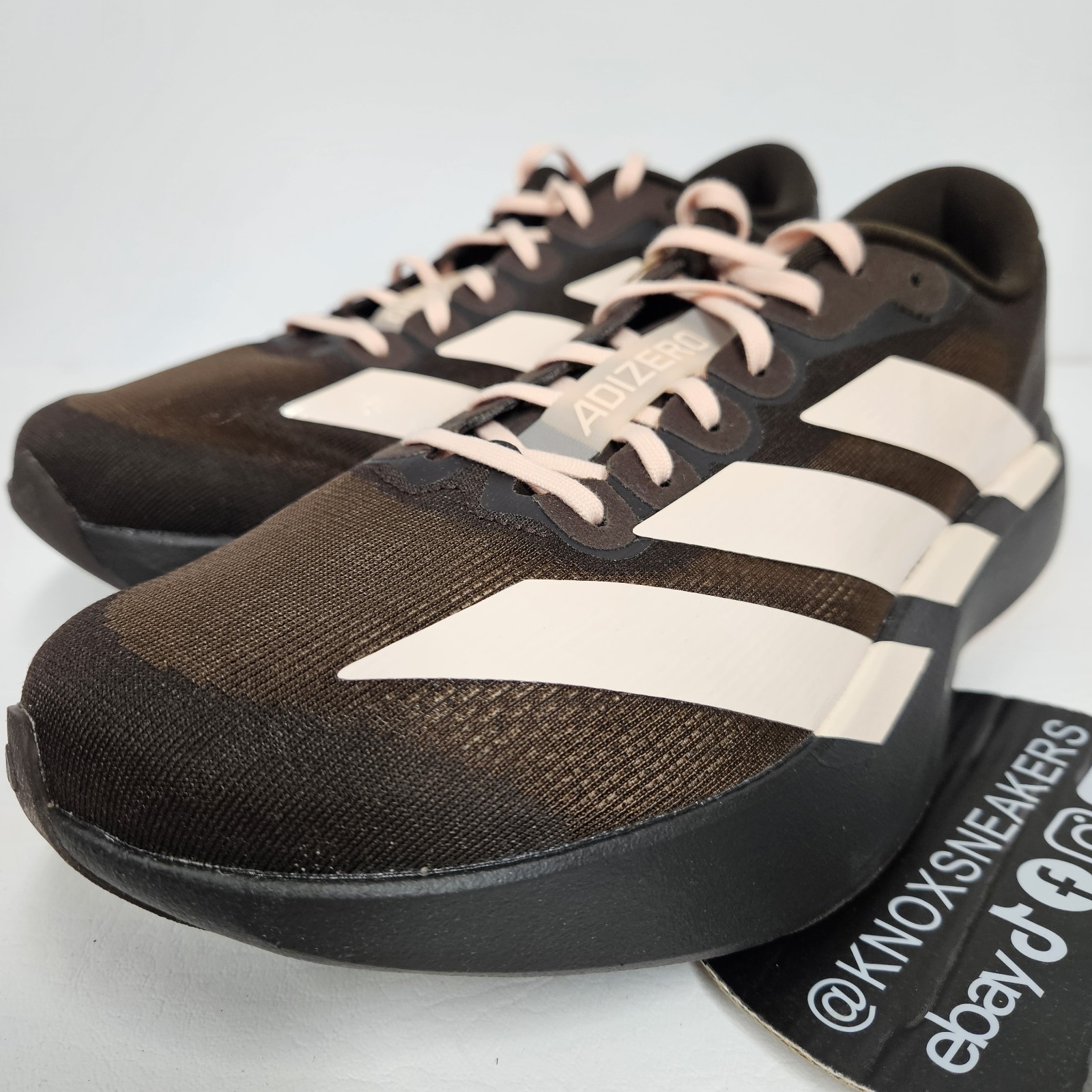 adidas Adizero Evo SL Aurora Coffee Metallic Pink KK1952 Women’s Size 10