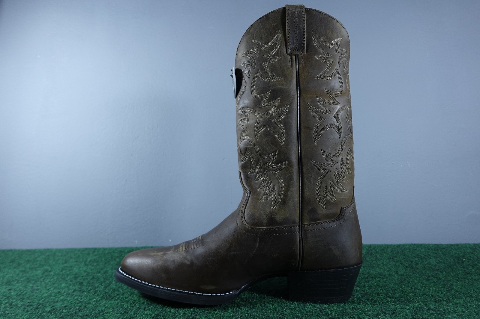Ariat Heritage R Toe 34725 Brown Leather Western Boots Men 13 D Cowboy