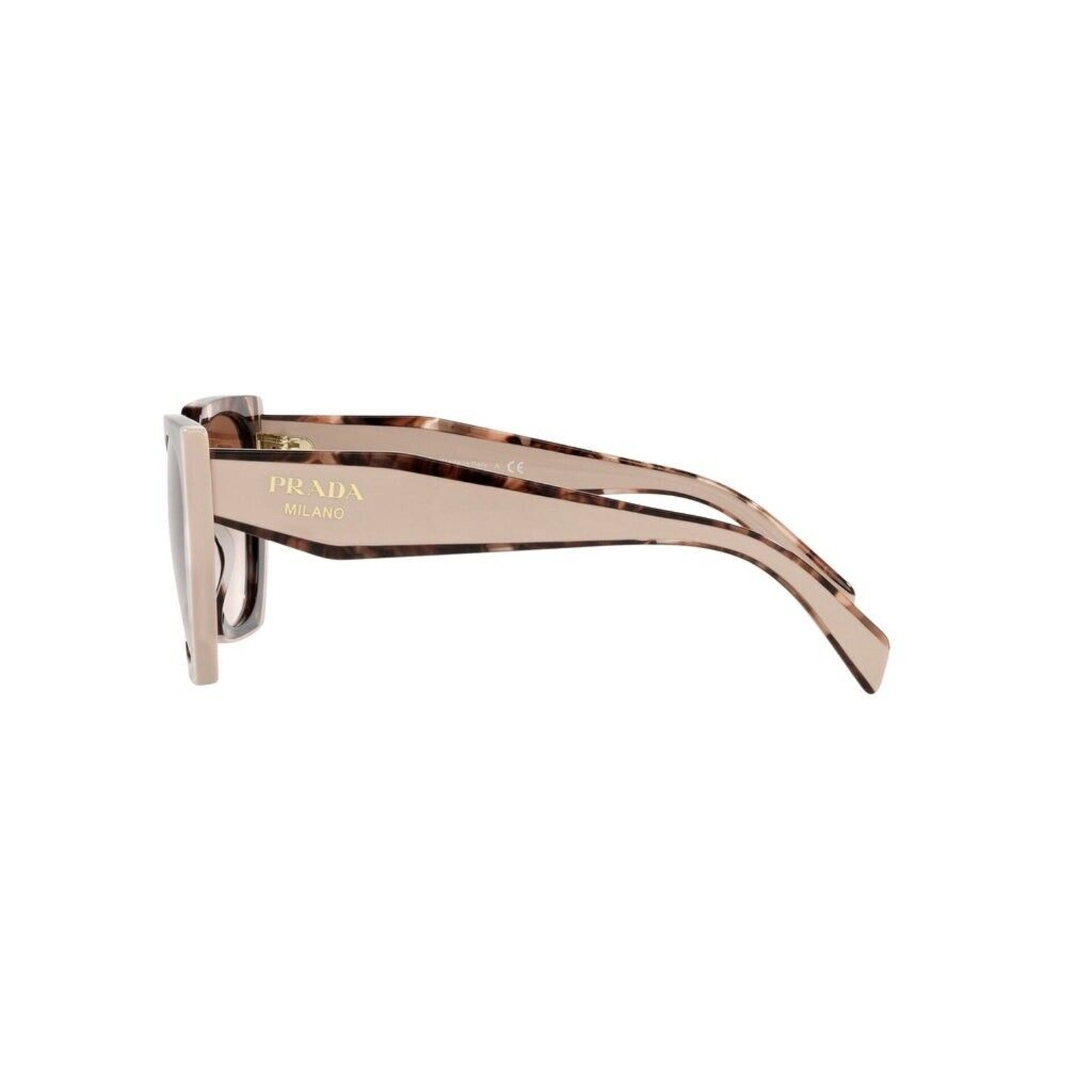 PRADA Cateye PR 15WS 01R0A6 Tortoise Powder Pink Brown Sunglasses AUTHENTIC