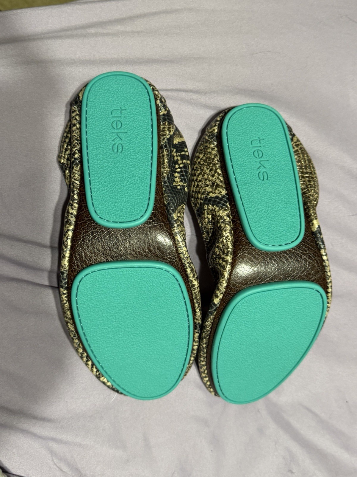 Tieks by Gavrieli Women’s Snake Print Foldable Slip-On Ballet Flats US 8