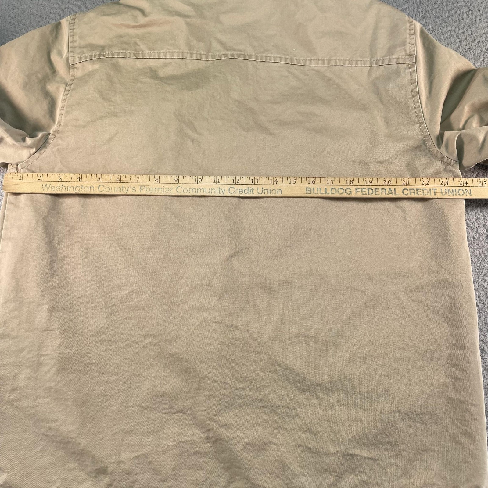 Vintage Gap Jacket Mens Large Beige Canvas Lined Insulated Full Zip Y2K 200s