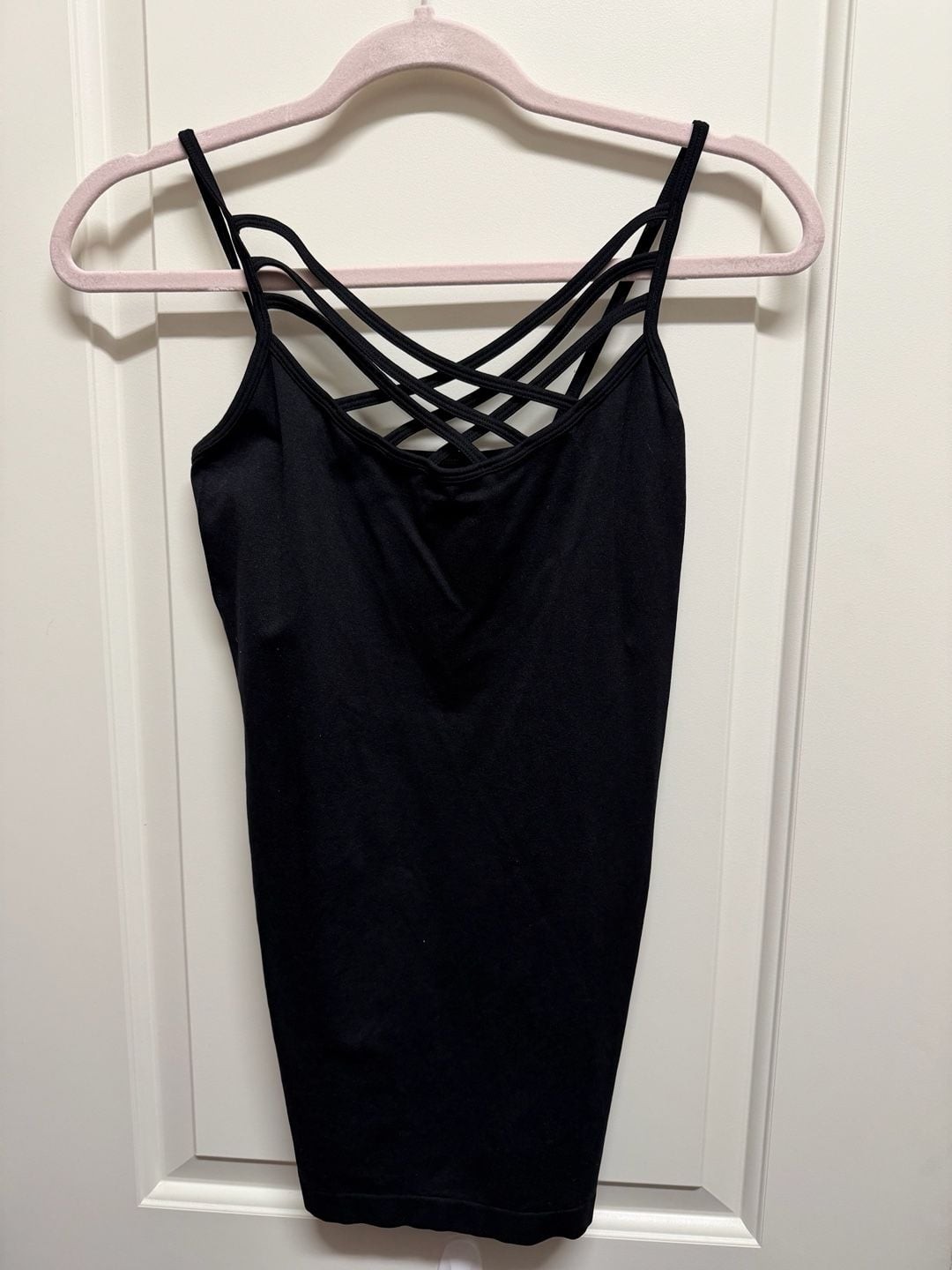 Zenana Outfitters Seamless Triple Criss Cross Strappy Cami Tank Top