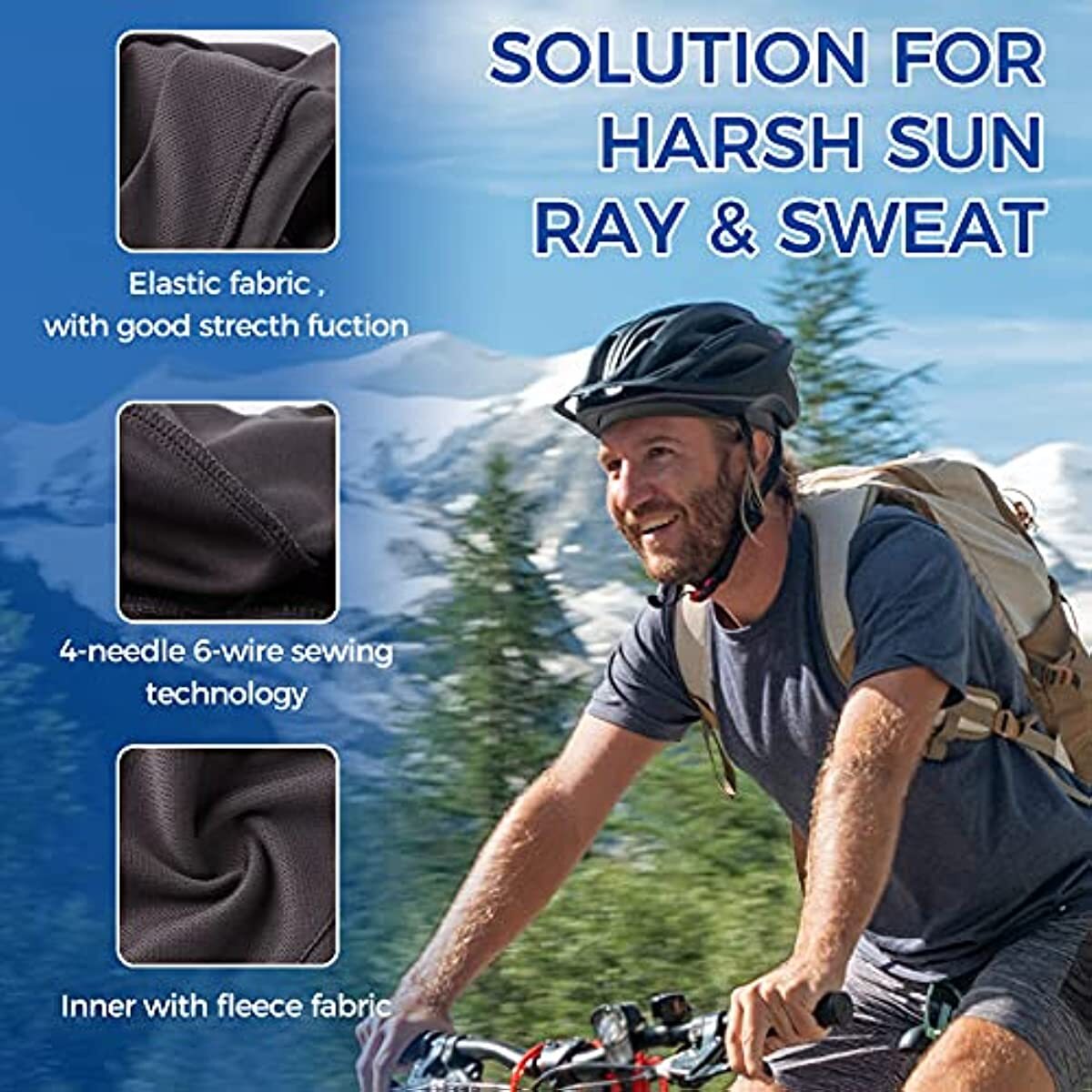 Moisture Sweat Wicking Cooling Bald Dome Skull Cap Helmet Liner Sport Beanie Hat
