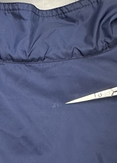 VTG Y2K Nike Jacket Mens XL Blue Full Zip Lined Windbreaker Pockets Swoosh