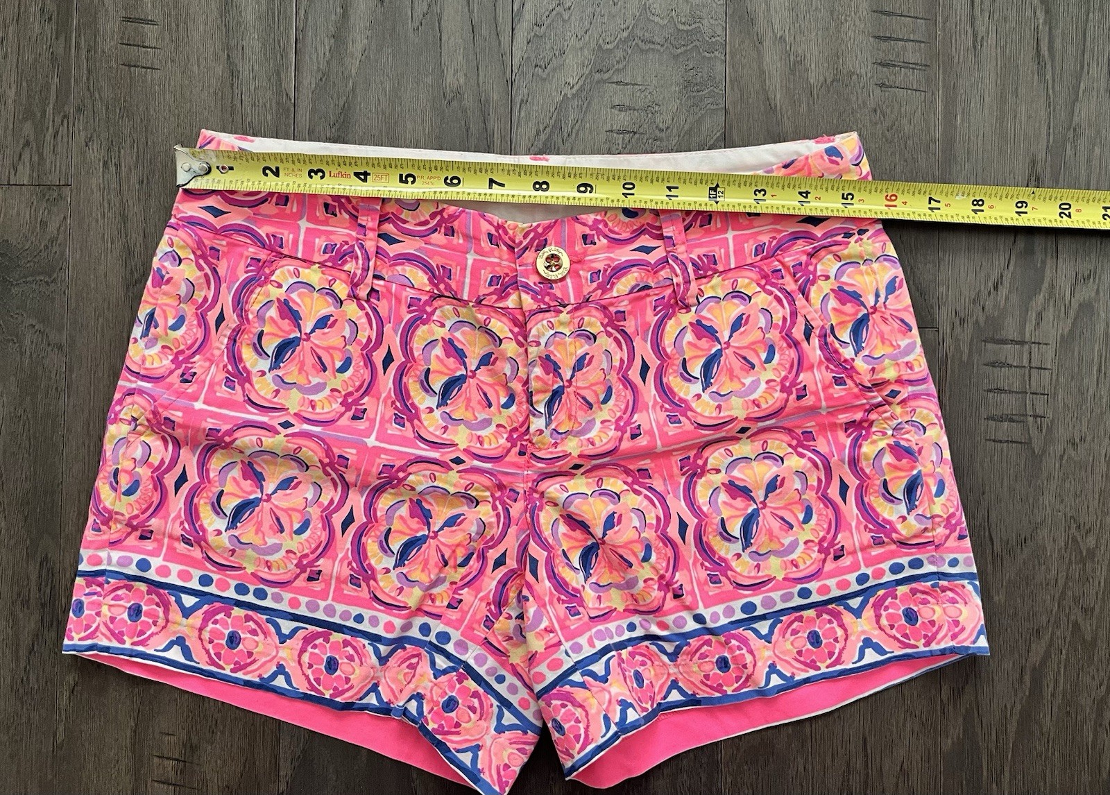 Sz 2 Lilly Pulitzer Callahan Shorts Pink Fusion Rock